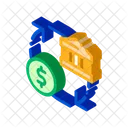 Bank Money Transaction  Icon