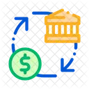 Bank money transaction  Icon