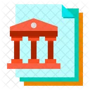 Bank Files Paper Icon