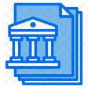 Bank Files Paper Icon