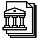 Bank Files Paper Icon