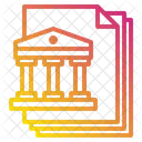 Bank Files Paper Icon