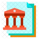 Bank Files Paper Icon