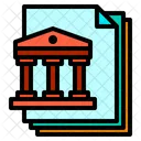 Bank Files Paper Icon