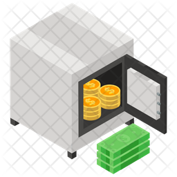 Bank Safe Icon - Download in Flat Style