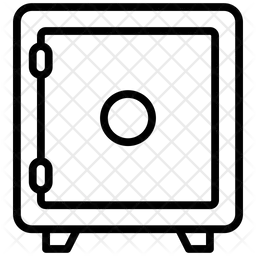 은행 금고  아이콘