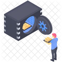 Bank Safekeeping Vault  Icon