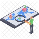 Bank Searching App Searching App Mobile App Icon