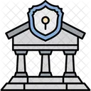 Bank Security Protection Fraud Prevention Icon