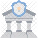 Bank Security Protection Fraud Prevention Icon
