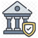 Bank Security Building Financial Icon