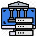 Bank Computer Server Icon