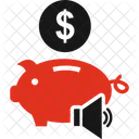 Bank Speaker Business Savings Icon
