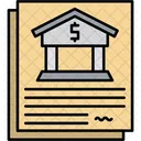 Bank Statement Finance Transaction History Icon