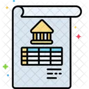 Bank Statement Bank Statement Financial Report Icon
