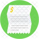 Financial Paper Bank Icon