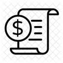 Statements Cheque Money Icon