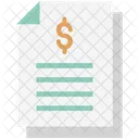Bank Statement Earning Papers Of Bank Icon