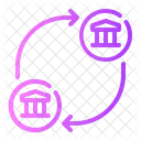 Bank Transfer Money Connection Icon
