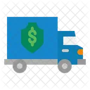 Bank Vehicle Money Van Money Delivery Icône
