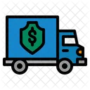 Bank Vehicle Money Van Money Delivery Icône