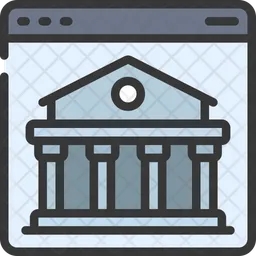 Website der Bank  Symbol