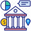 Bank Wire Transfer Bank Deposit Icon