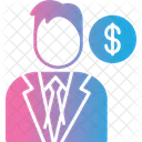 Banker Businessman Financier Icon