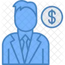Banker Businessman Financier Icon