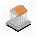 Bankgebäude  Symbol