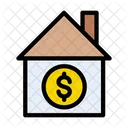 Banking Dollar House Icon