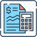 Banking Calculator Document Icon