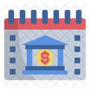 Banking Calendar Money Icon
