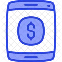 Mobile Money Dual Ton Icon Icon