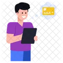 Credit Card Banking Chat Digital Chat Icon