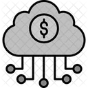 Banking cloud data  Icon