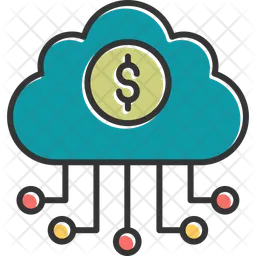 Banking cloud data  Icon