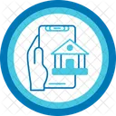 Banking Hand Holding Phone Finance Icon