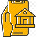 Banking Hand Holding Phone Finance Icon