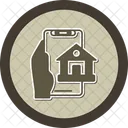 Banking Hand Holding Phone Finance Icon