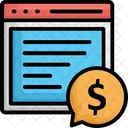 Banking Chat Bubble Communication Icon