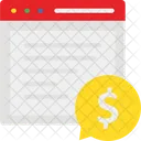 Banking Chat Bubble Communication Icon