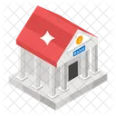 Banking On Bitcoin Finance Financial Institution Icon