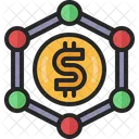 Banking System Financial Network Icon
