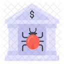 Banking Bug Banking Virus Infected Bank Icon
