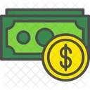 Banknote Coins Dollar Icon