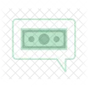 Banknote in speech bubble  Icon