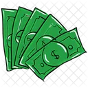 Banknotes Dollars Currency Icon