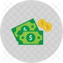 Banknotes Currency Dollar Coins Icon