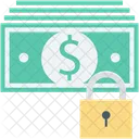 Banknotes Lock Locker Icon